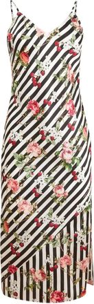 Fleur du Mal Abito con stampa a fiori - Nero