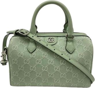 Gucci Pre-owned Boston Bag - Dames - Vintage Handtas - Groen - ONE Size - Vintage