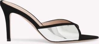 Gianvito Rossi Confetti Mule in Black Calf Leather at Nordstrom, Size 36.5