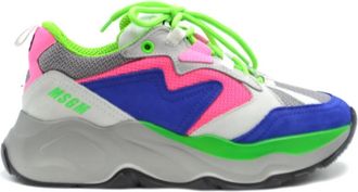 Msgm Lage Sneakers - Dames - Sneakers - Blauw - 37 EU - Schoenen