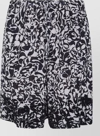 Dries Van Noten piperi shorts sequin abstract pattern