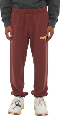 Off-white Maroon Logo Track Pants