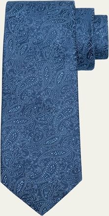 Charvet Mens Multi-Paisley Silk Tie