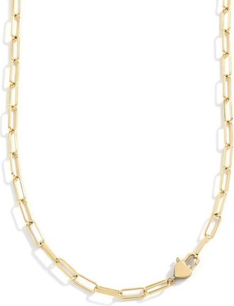 Mint & Lily Heart Padlock Necklace in 18K Gold Plated at Nordstrom