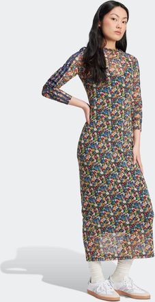 adidas Shirtkleid ADIDAS ORIGINALS LIBERTY DRESS, Damen, Gr. XS, N-Gr, bunt (multicolor, night indigo), Obermaterial: 81% Polyester, 19% Elasthan, Kleider Sh