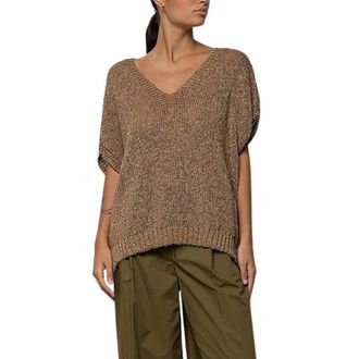 Kaos V-neck Knitwear, female, Beige, Size: S V-neck Knitwear