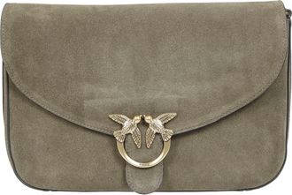 Pinko Love Satchel Classic Suede Satchel