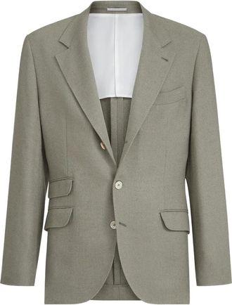 Brunello Cucinelli Blazer monopetto - Verde