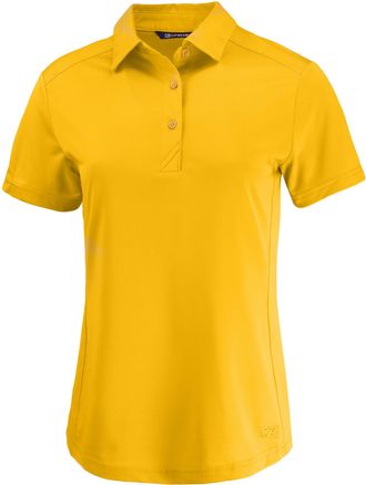 Cutter & Buck Prospect Textured Stretch Womens Short Sleeve Polo Shirt