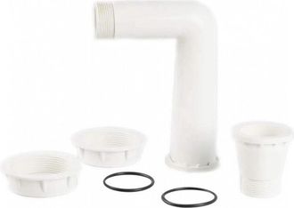 AquaLuxBad Codo Para V&aacute;lvula De 11/2 Para Filtro De Capullo 15m3