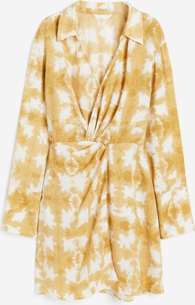 H&M Blusenkleid mit Twist-Detail - Beige