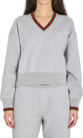 Gucci Grey V Neck Sweatshirt
