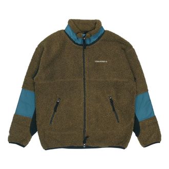 Converse Polar Fleece Sherpa Jacket Asia Sizing Surplus Olive 10018039-A03