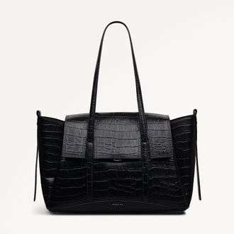 Radley London Black Medium Flapover Shoulder Bag The Chancery AW25 Radley London