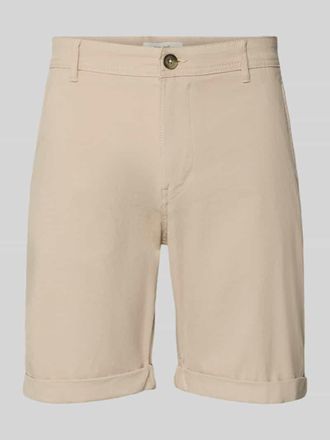 Selected Slim Fit Chinoshorts aus Baumwoll-Mix Modell SLIM-LUTON in Sand, Gr&ouml;&szlig;e XXL