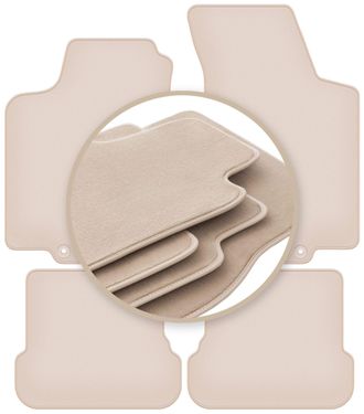 OEM Alfombrillas Premium Beige Para Volkswagen Golf Iv Cabrio 1998-2002