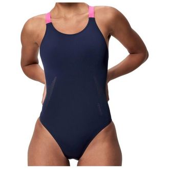 Speedo Solid Boom Leaderback One Piece Badeanzug f&uuml;r Damen | blau