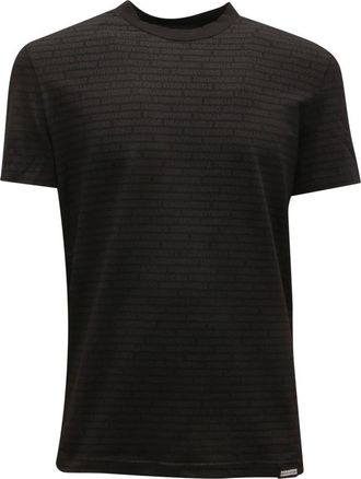 Dsquared2 T-Shirts, male, Black, Size: L Maglia Underwear Logo All Over