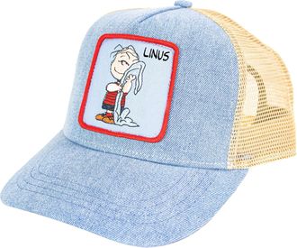 Peter Grimm Peanuts Cartoon Collection Trucker Hat - Adjustable Baseball Cap, White, One size