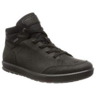 Ecco Ecco Ennio 534394 Leather Textile Mens Lace Up Trainers - Black - Size:UK 10.5-11