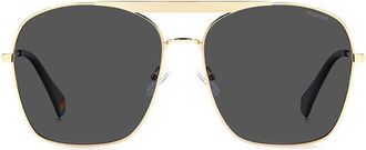 Polaroid PLD 6201/S/X Polarized J5G/M9 Womens Sunglasses Gold Size 59
