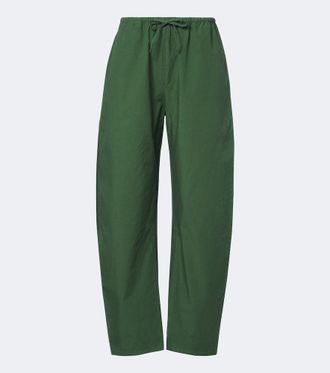 Leset Kyoto cotton wide-leg pants