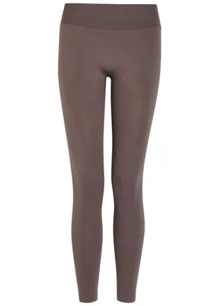 Tala Sculpted Seamless Technical-stretch Leggings - Dark Brown - XS (UK6 / XS)