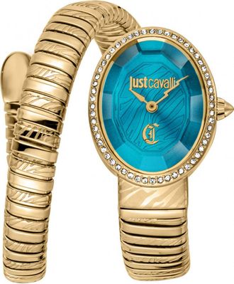 Just Cavalli Womens JC1L353M0035 Ladies Signature Snake Velina Watch - Gold