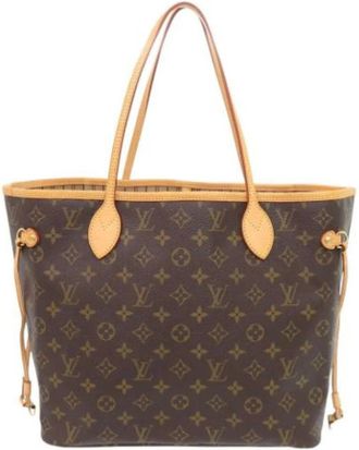 Louis Vuitton Pre-owned Neverfull MM Tote bag - Dames - Vintage Shopper - Bruin - ONE Size - Leer - Vintage