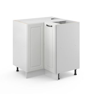Vicco Armario De Esquina R-line, Blanco Casa De Campo, 75.6 Cm Sin Encimera