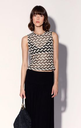 Walter Baker Nanette Top, Chevron Crochet
