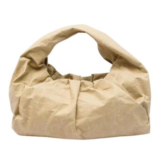 Bottega Veneta Pre-owned Shoulder Pouch - Dames - Pre-owned - Beige - Maat: ONE Size Zijde