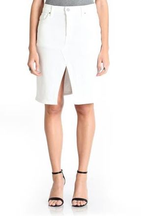 Fidelity Denim A-Line Denim Skirt in Regal White at Nordstrom Rack, Size 27