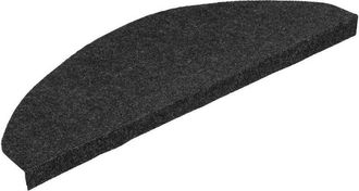 vidaXL Stair Mats Self-adhesive 20 pcs Black 65x22.5x3.5 cm Vidaxl