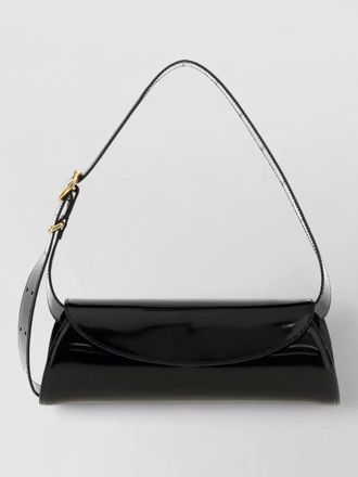Jil Sander cannolo small leather clutch bag