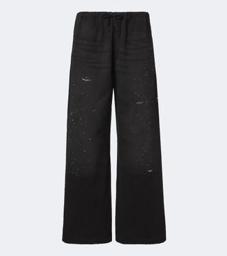 Acne Studios Cotton twill wide-leg pants