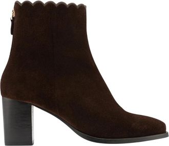 Maison Toufet Giselle Hoge Laars - Dames - Laarzen met Hak - Bruin - 37 EU - Leer - Schoenen