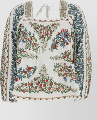 Farm Rio long sleeve blouse