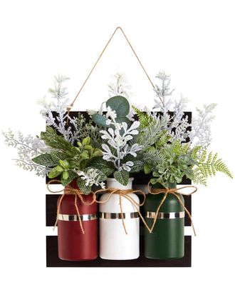 Nearly Natural 17In Holiday Wall Art Decor