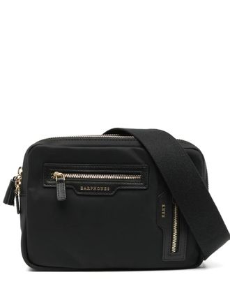 Anya Hindmarch logo crossbody bag - women - Nylon - OS - Black