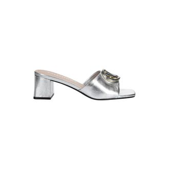 Valentino Valentine Heeled Mule - Dames - Schoenen - Grijs - Maat: 39 EU Leer