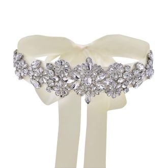TOPQUEEN Womens Crystal Bridal Belt Sashes Wedding Belts Sash for Wedding