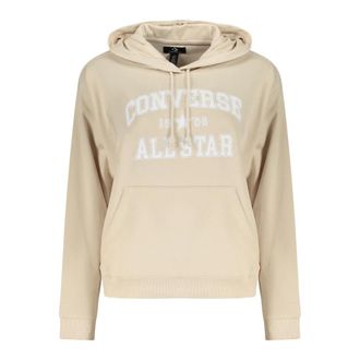 Converse Hoodies, female, Beige, Size: XS Long-sleeved Hoodie