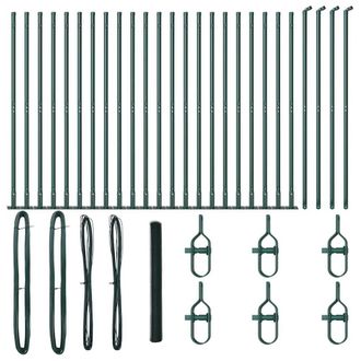 Berkfield Home Hexagon Fence Green 1.4x50 m Steel