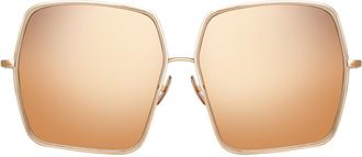 Linda Farrow CAMARO LFL1349 C4 Mens Sunglasses Brown Size 65