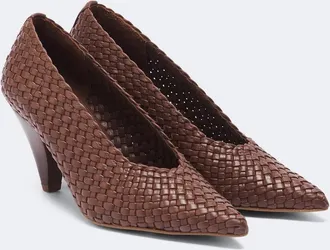 Souliers Martinez Samia woven leather pumps