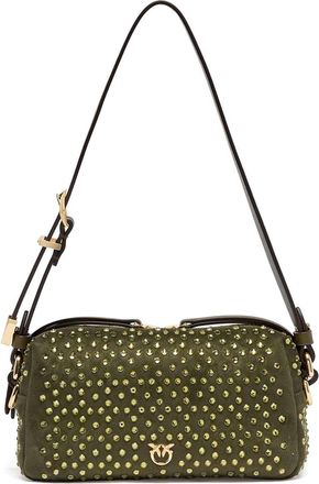 Pinko Mini Suede Effect Bowling Bag
