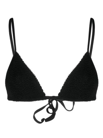 Bond-Eye Gekreukte bikinitop - Zwart