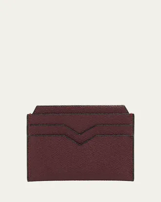 Valextra Calf Leather Card Holder