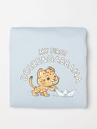 Dolce & Gabbana Copertina in cotone con stampa logo